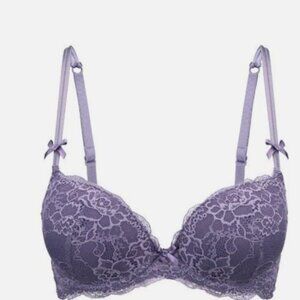 IHOIU Add 2 Cups Lace Push Up Bra Padded Underwire Full Coverage 34A